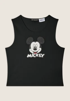 Freddy Canotta cropped slim fit con stampa Mickey Mouse-Donna Top E Canotte