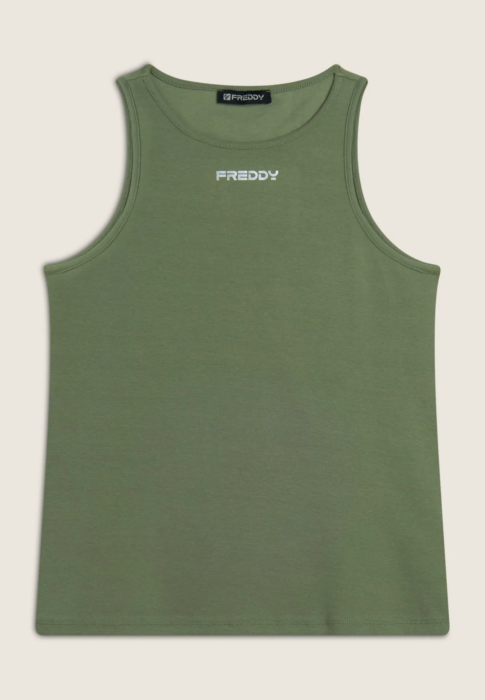 Freddy Canotta donna regular fit in cotone elasticizzato-Donna Top E Canotte