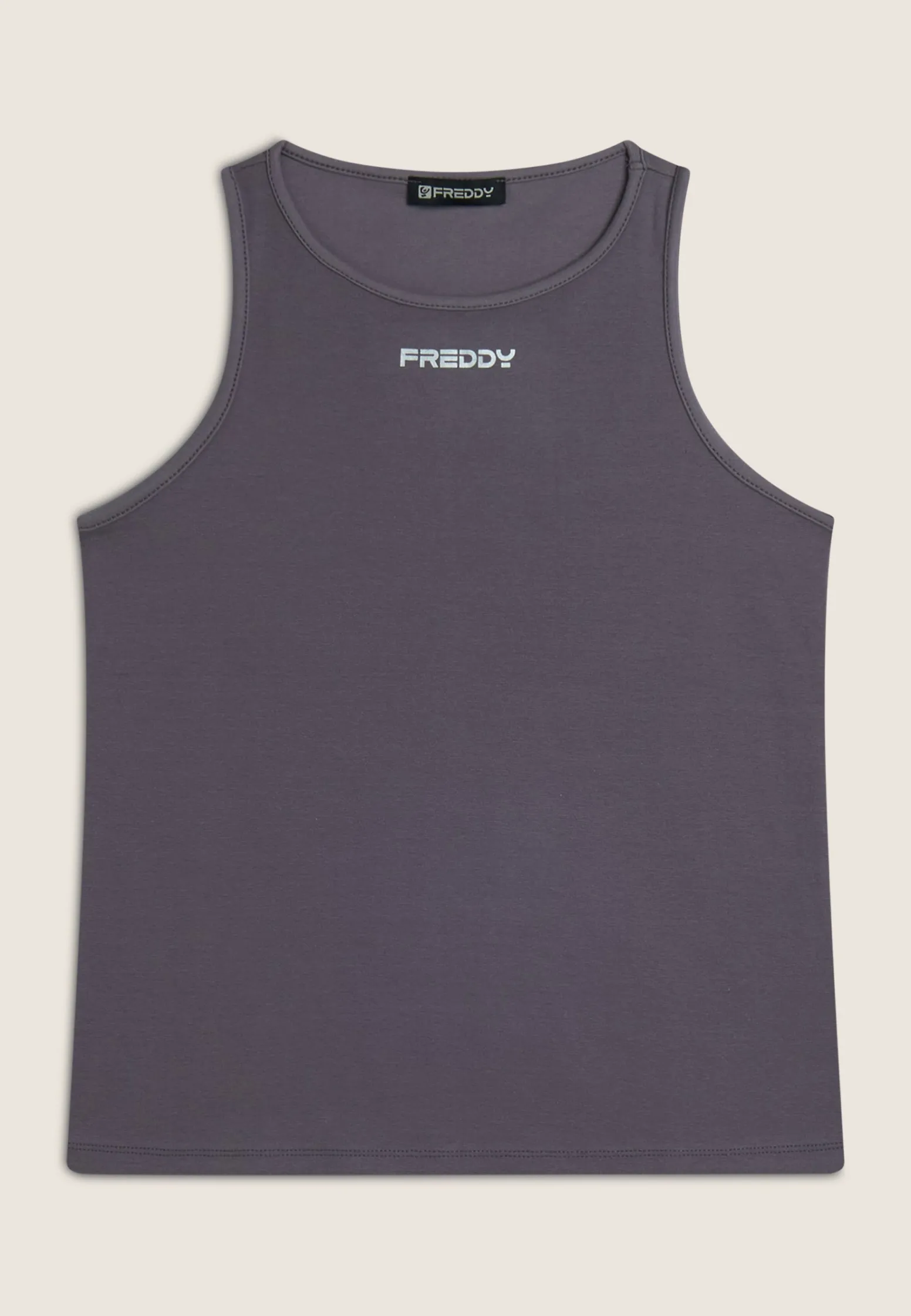 Freddy Canotta donna regular fit in cotone elasticizzato-Donna Top E Canotte