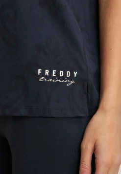 Freddy Canotta floreale svasata in jersey leggero-Donna Ginnastica|Top E Canotte