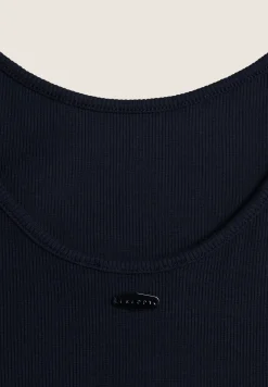 Freddy Canotta in cotone elasticizzato con ampio scollo posteriore-Donna Top E Canotte