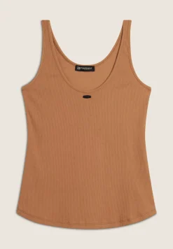 Freddy Canotta in cotone elasticizzato con ampio scollo posteriore-Donna Top E Canotte