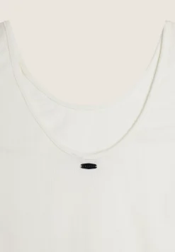 Freddy Canotta in cotone elasticizzato con ampio scollo posteriore-Donna Top E Canotte
