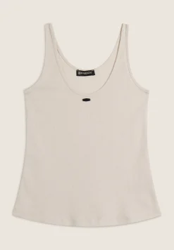 Freddy Canotta in cotone elasticizzato con ampio scollo posteriore-Donna Top E Canotte