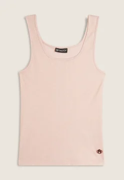 Freddy Canotta in jersey viscosa coated con scollo ampio-Donna T-shirts