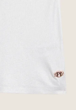 Freddy Canotta in jersey viscosa coated con scollo ampio-Donna T-shirts