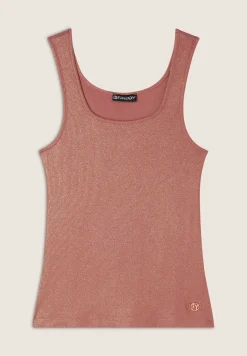 Freddy Canotta in jersey viscosa coated con scollo ampio-Donna T-shirts