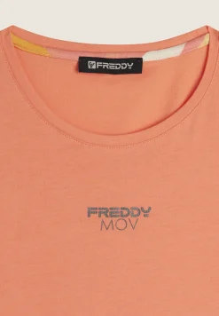 Freddy Canotta Regular Fit con Apertura Laterale-Donna Top E Canotte