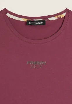 Freddy Canotta Regular Fit con Apertura Laterale-Donna Top E Canotte