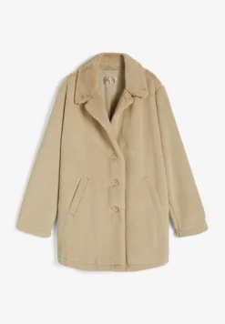 Freddy Cappotto monopetto con bottoni in pelliccia sintetica-Donna Giacche