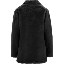 Freddy Cappotto monopetto con bottoni in pelliccia sintetica-Donna Giacche