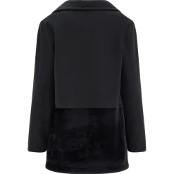 Freddy Cappotto monopetto con inserto sul fondo in pelliccia teddy-Donna Giacche