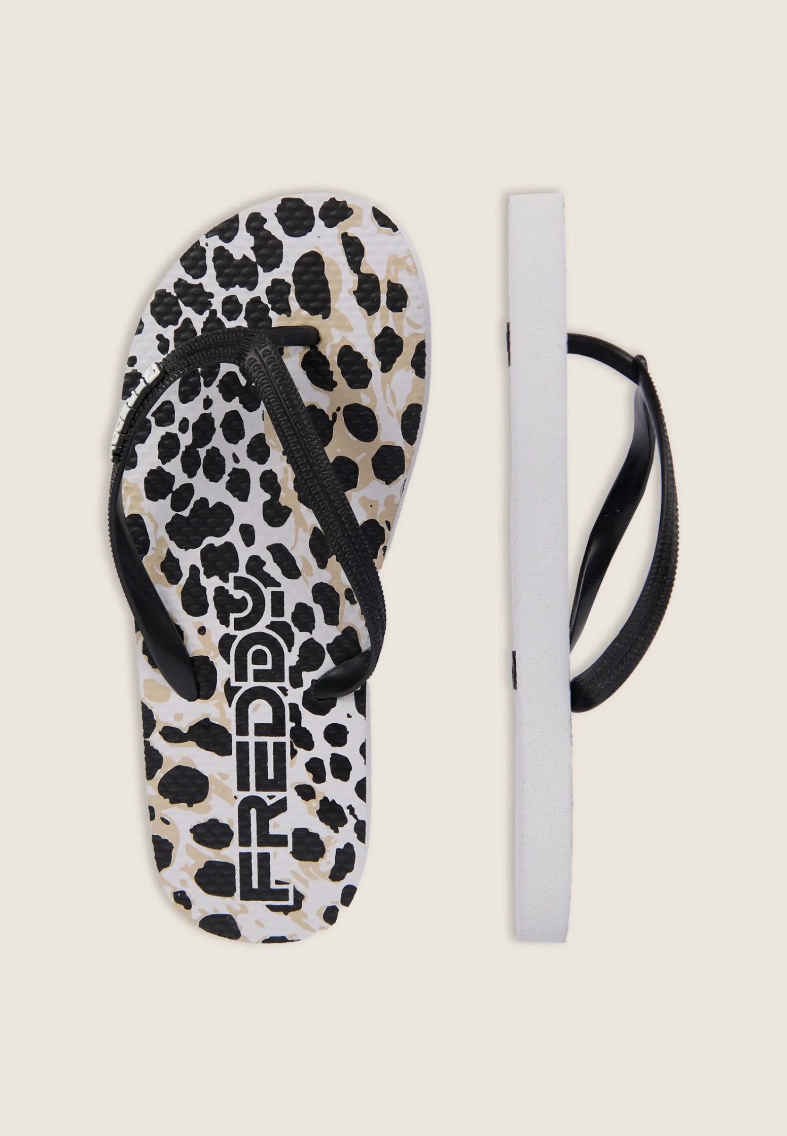Freddy Ciabatte Infradito Donna con Fantasia Leopardata-Donna Ciabatte