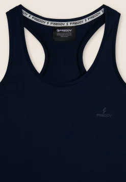 Freddy Completo sportivo in cotone con canotta e bermuda-Uomo Tute Sportive