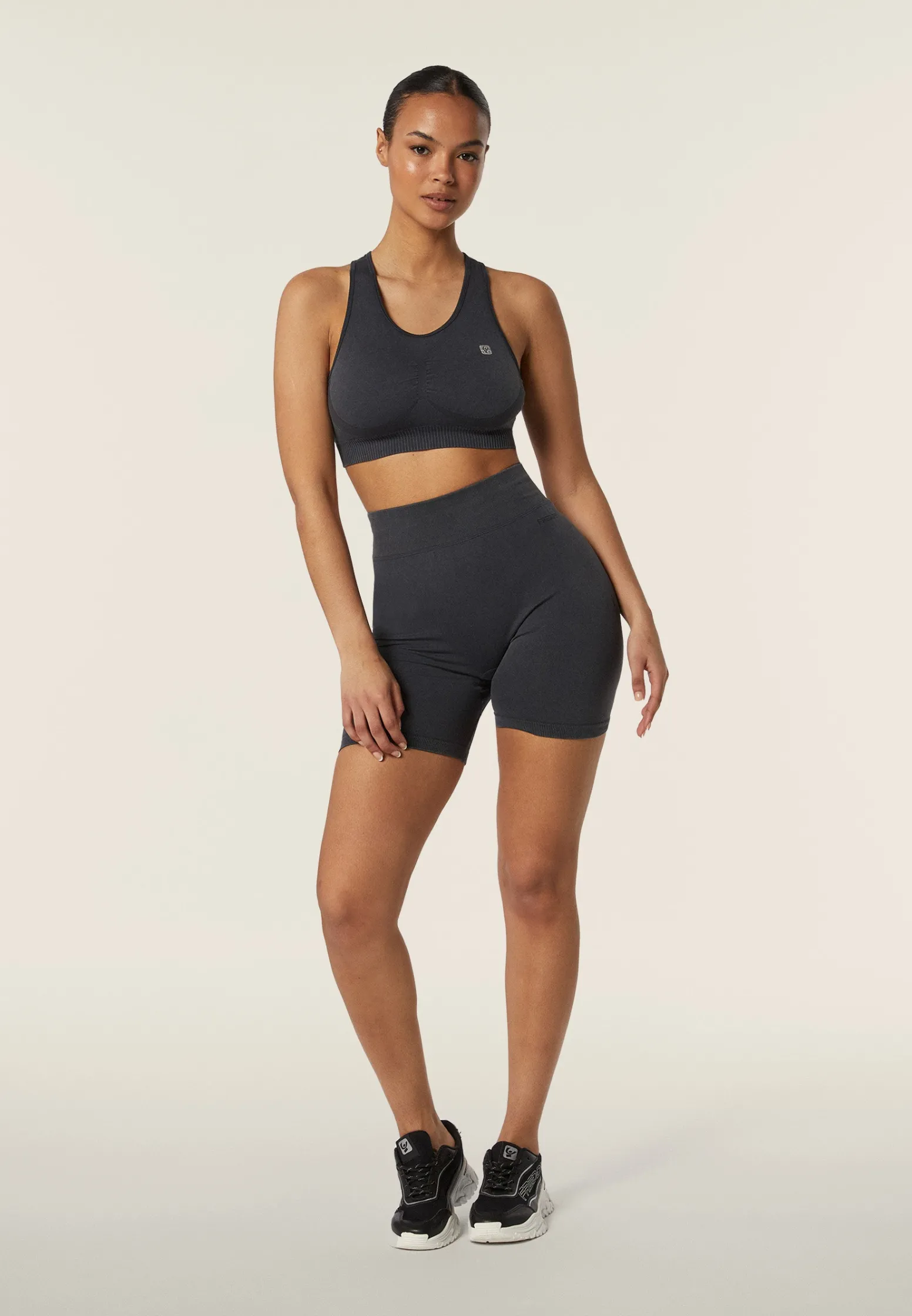 Freddy Completo top e leggings biker seamless ice wash-Donna Fitness|Yoga