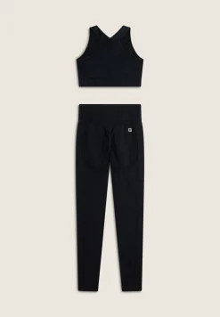 Freddy Completo top e leggings vita alta seamless ice wash-Donna Padel|Pilates