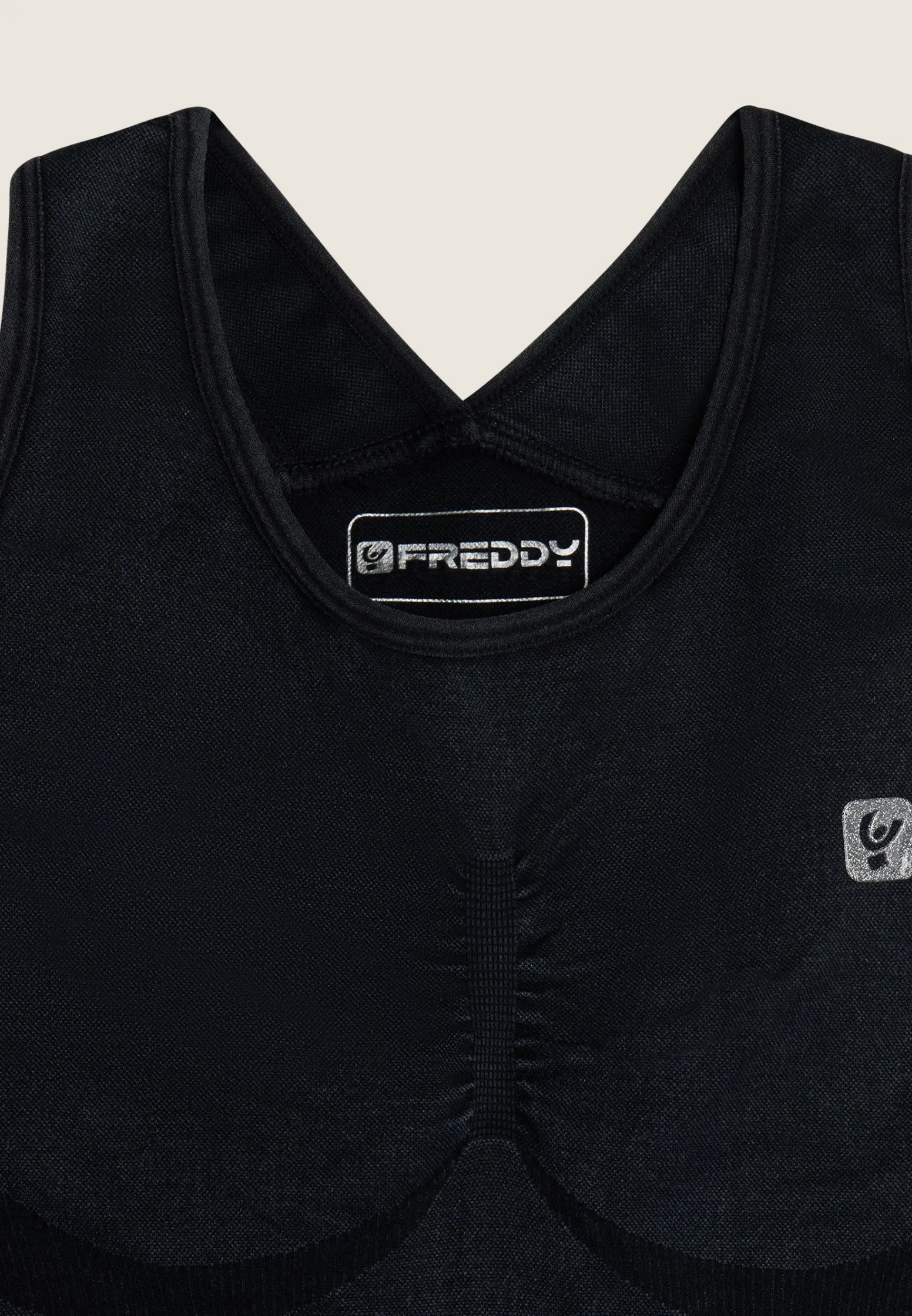 Freddy Completo top e leggings vita alta seamless ice wash-Donna Padel|Pilates