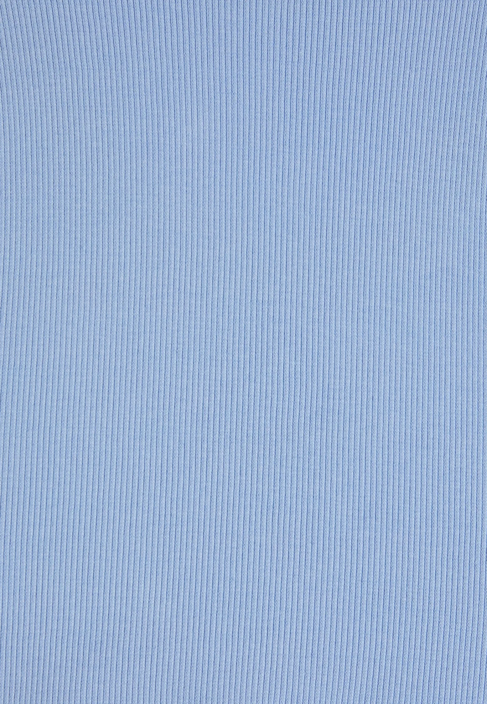 Freddy Crop top in cotone a costine con logo ricamato-Donna Padel|Top E Canotte