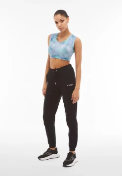 Freddy Crop top in cotone tie dye multicolor a costine-Donna Padel|Top E Canotte