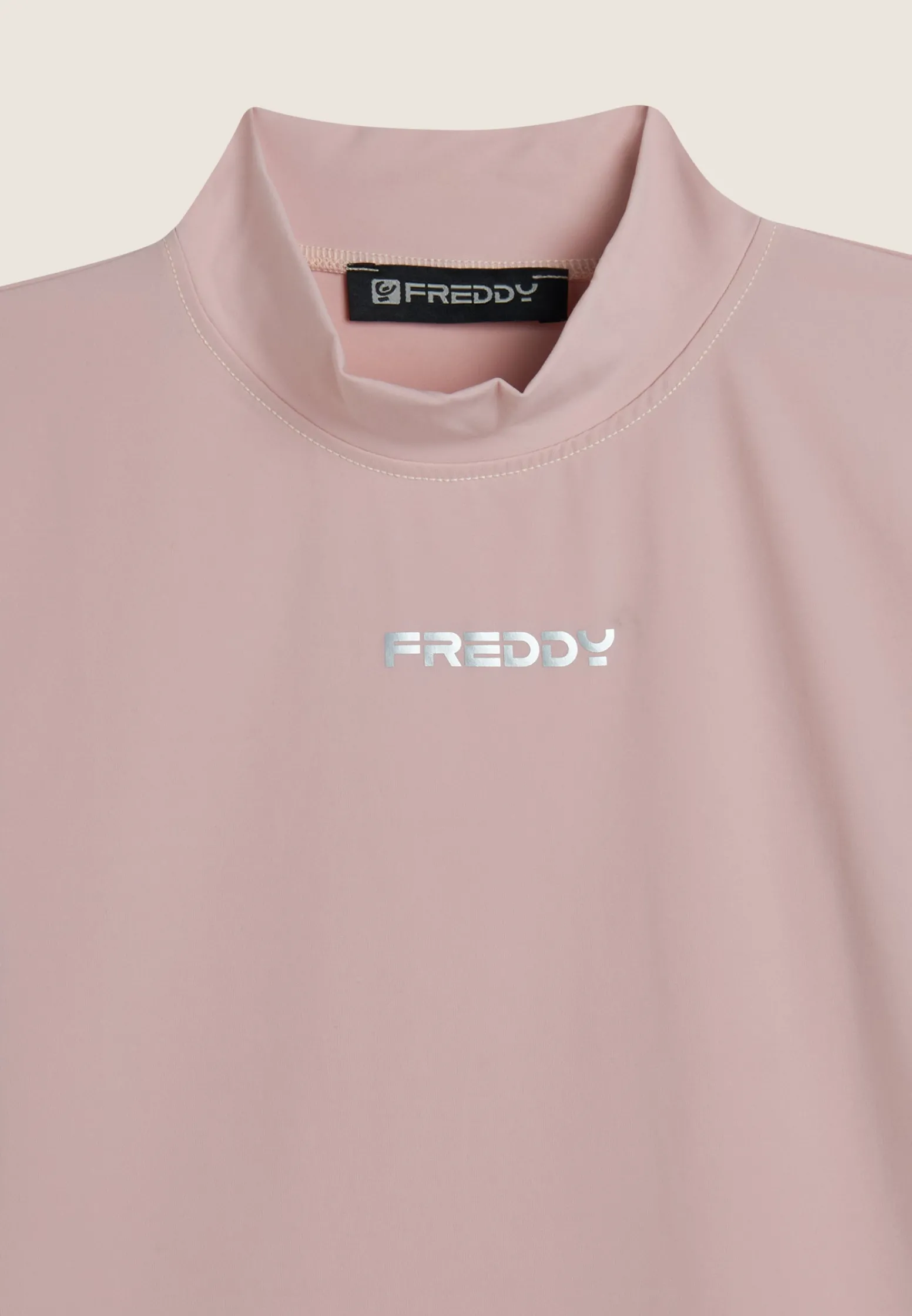 Freddy Dolcevita da donna con piccolo logo centrale-Donna T-shirts