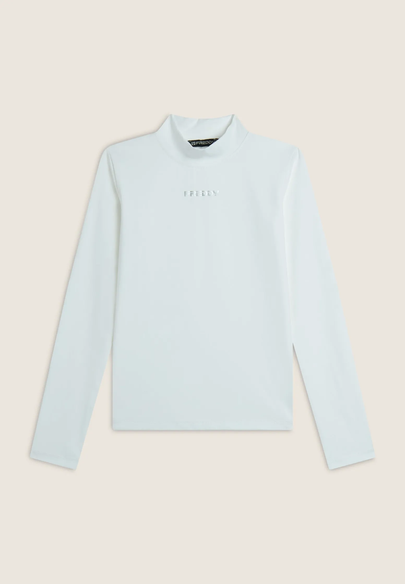 Freddy Dolcevita da donna con piccolo logo centrale-Donna T-shirts