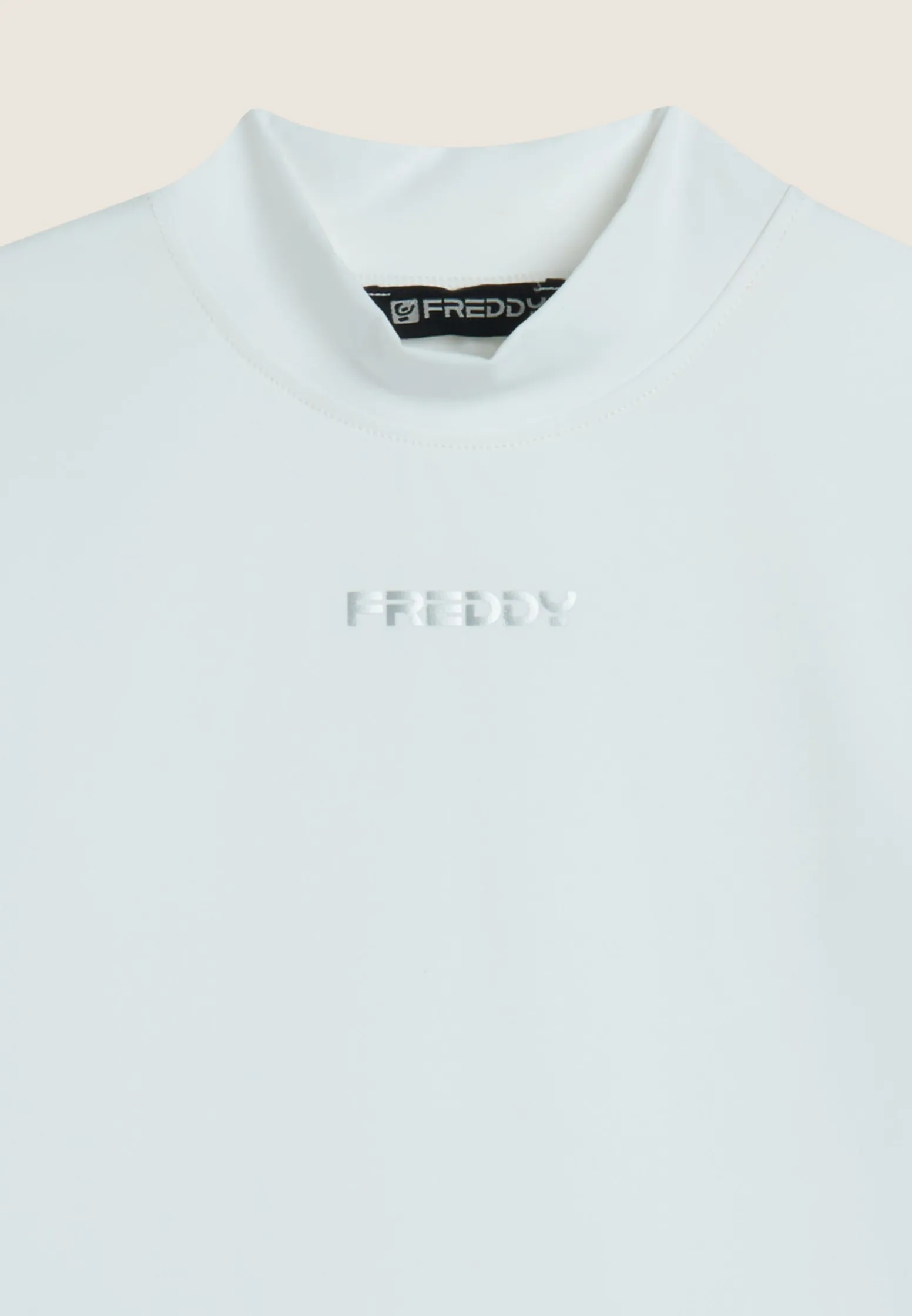 Freddy Dolcevita da donna con piccolo logo centrale-Donna T-shirts