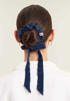 Freddy Elastico scrunchie in denim con fiocco e logo-Donna Accessori Sportivi
