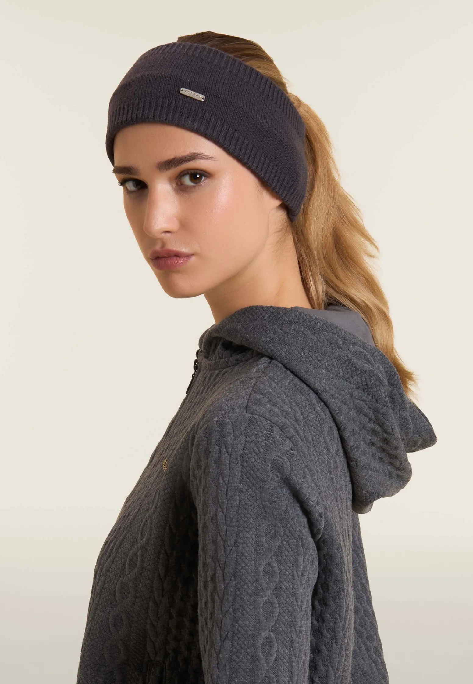 Freddy Fascia per capelli invernale a coste-Donna Accessori Sportivi