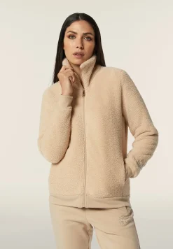 Freddy Felpa donnacon zip e collo alto in tessuto teddy-Donna Felpe
