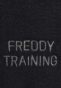 Freddy Felpa donnacon zip e collo alto in tessuto teddy-Donna Felpe