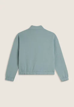 Freddy Felpa Bambina chiusura zip con bande colorate e collo alto- Felpe