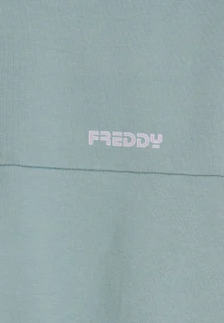 Freddy Felpa Bambina chiusura zip con bande colorate e collo alto- Felpe