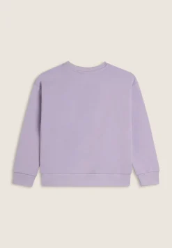 Freddy Felpa Bambina girocollo con logo effetto tricot- Felpe