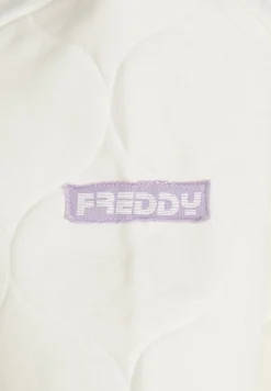 Freddy Felpa Bambina texturizzata con zip e collo stile bomber- Felpe