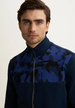 Freddy Felpa Collo Alto con Zip e Dettagli Camouflage-Uomo Felpe
