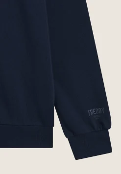 Freddy Felpa Collo Alto con Zip e Dettagli Camouflage-Uomo Felpe