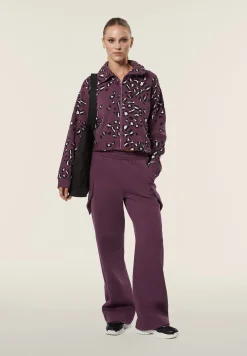 Freddy Felpa collo alto e zip comfort fit con fantasia maculata-Donna Felpe