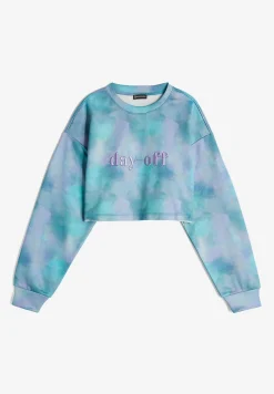 Freddy Felpa comfort fit corta con trattamento effetto tie dye-Donna Felpe
