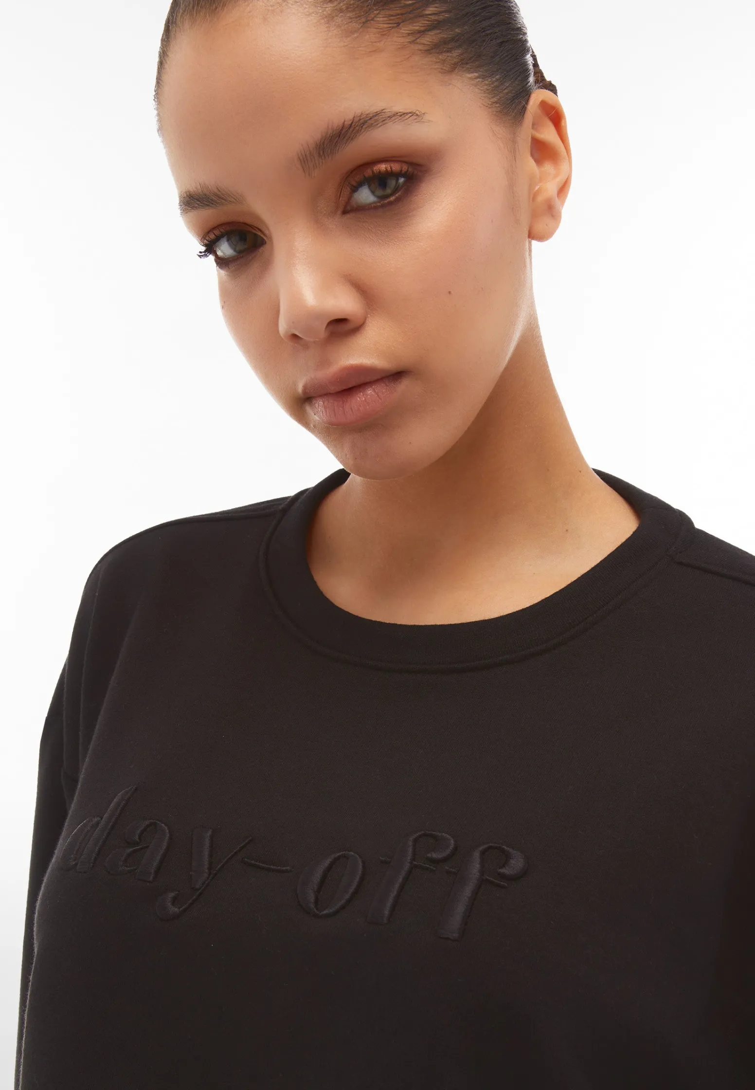 Freddy Felpa comfort fit corta con logo Day Off ricamato-Donna Felpe
