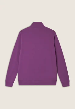 Freddy Felpa comfort in jersey con zip e collo alto-Donna Padel|Pilates