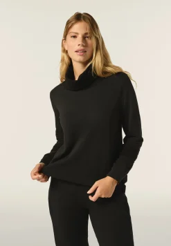 Freddy Felpa con cappuccio e tasca a marsupio in tricot a trecce-Donna Felpe