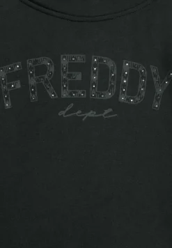 Freddy Felpa con collo incrociato e fondo asimmetrico-Donna Ginnastica|Felpe