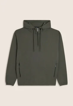 Freddy Felpa con mezza zip e cappuccio regolabile-Uomo Felpe