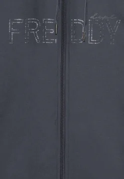 Freddy Felpa con zip, collo alto e fondo asimmetrico-Donna Ginnastica|Felpe