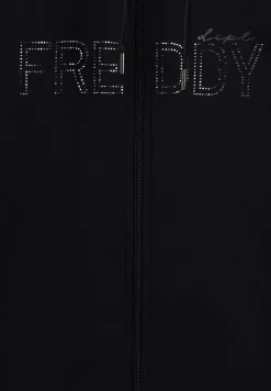 Freddy Felpa con zip, collo alto e fondo asimmetrico-Donna Ginnastica|Felpe