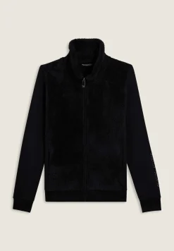 Freddy Felpa con zip, collo e fronte in sherpa, logo borchie-Donna Ginnastica|Felpe