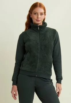 Freddy Felpa con zip, collo e fronte in sherpa, logo borchie-Donna Ginnastica|Felpe