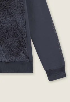 Freddy Felpa con zip, collo e fronte in sherpa, logo borchie-Donna Ginnastica|Felpe