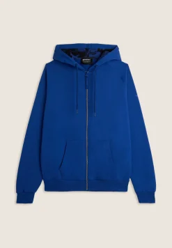 Freddy Felpa con zip e Cappuccio con Interno Camouflage-Uomo Felpe