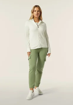 Freddy Felpa con Zip e Collo Alto in velluto con Logo in Strass-Donna Ginnastica|Felpe